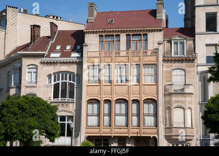 L'Hôtel van Eetvelde, avenue Palmerston par Horta, Bruxelles, Belgique Banque D'Images