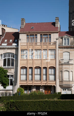 L'Hôtel van Eetvelde, avenue Palmerston par Horta, Bruxelles, Belgique Banque D'Images