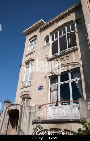 L'Hôtel van Eetvelde, avenue Palmerston par Horta, Bruxelles, Belgique Banque D'Images