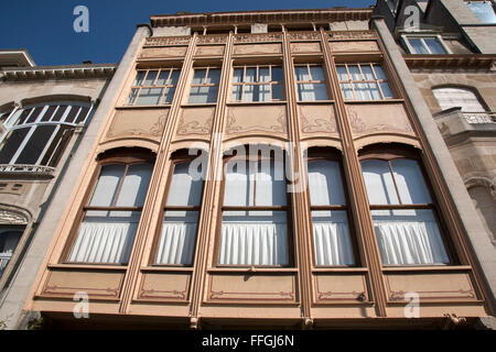 L'Hôtel van Eetvelde, avenue Palmerston par Horta, Bruxelles, Belgique Banque D'Images