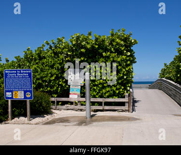 Les plages de Comté de Brevard en Floride à Melbourne Beach. Banque D'Images