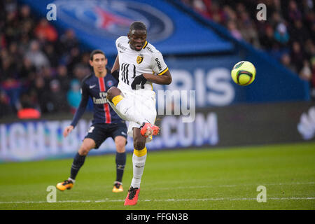 Parc des Princes, Paris, France. Feb 13, 2016. Ligue 1 française de football. Paris St Germain contre Lille. SOUMAORO Adama (Losc) Credit : Action Plus Sport/Alamy Live News Banque D'Images