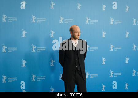 Berlin, Allemagne. Feb 13, 2016. Conférence de presse du film 'Kater | Tomcat' à Berlinale 2016, Klaus Händl, Philipp Hochmair, Lukas Turtur,Gerald Kerkletz Scrinzi, Joana, Antonin Svoboda Crédit : Odeta Catana/Alamy Live News Banque D'Images