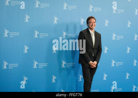 Berlin, Allemagne. Feb 13, 2016. Conférence de presse du film 'Kater | Tomcat' à Berlinale 2016, Klaus Händl, Philipp Hochmair, Lukas Turtur,Gerald Kerkletz Scrinzi, Joana, Antonin Svoboda Crédit : Odeta Catana/Alamy Live News Banque D'Images