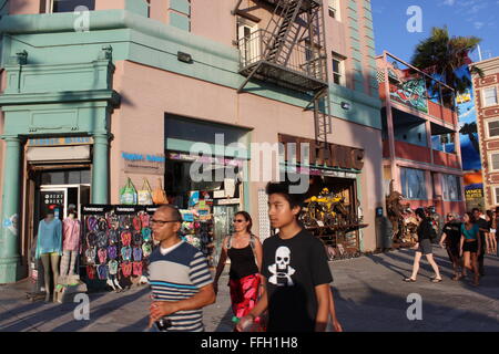 Promenade de Venice Beach à Los Angeles Banque D'Images