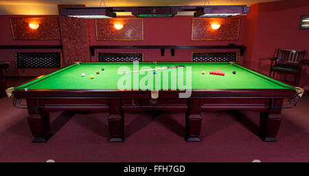 Table de billard, jeu de Banque D'Images