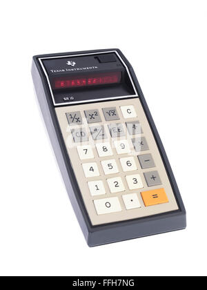 1974 Texas Instruments SR-10 diaporama électronique Calculatrice Règle Banque D'Images