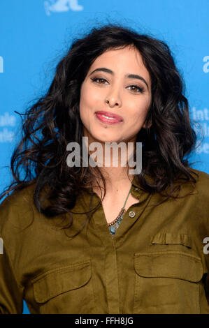 Berlin, Allemagne. Feb 13, 2016. Samar Qupty durant la jonction '48' photocall à la 66e Festival International du Film de Berlin/Berlinale 2016 le 13 février 2016 à Berlin, Allemagne. Photo : afp/Alamy Live News Banque D'Images