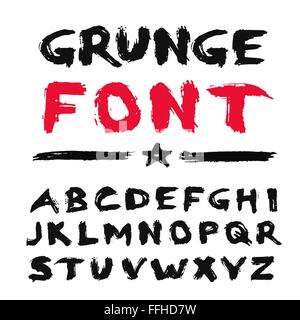 Grunge Font peint Illustration de Vecteur