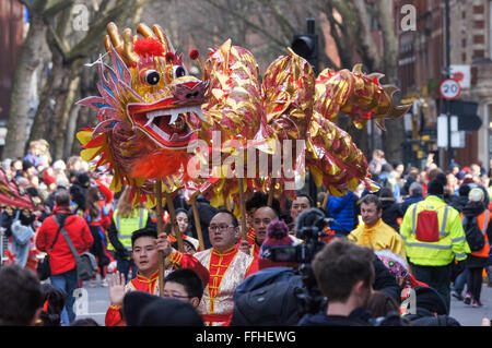 Les célébrations du Nouvel An chinois à Londres, Angleterre Royaume-Uni UK Banque D'Images