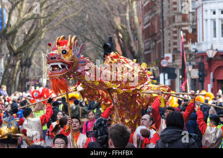 Les célébrations du Nouvel An chinois à Londres, Angleterre Royaume-Uni UK Banque D'Images