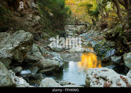 Spanien, Kreta, Agios Antonios-Schlucht bei Karines südlich von Rethymnon. Banque D'Images