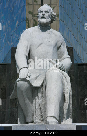 Monument à la scientifique de fusée russe et soviétique Konstantin Eduardovich Tsiolkovsky (1857-1935) dans la région de Moscou, Russie Banque D'Images