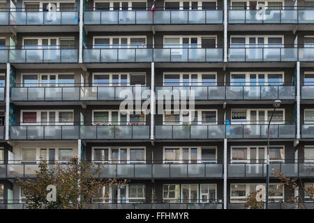 Logement Varsovie bloque, Pologne Banque D'Images