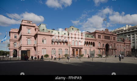 Buenos Aires, Argentine - 20 octobre 2015 : Casa Rosada présidentielle, la maison. Banque D'Images