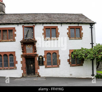 William Wordsworth's School, Hawkshead, Lake District, Cumbria, Angleterre Banque D'Images