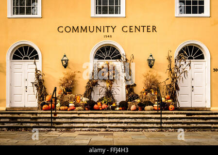 Citrouilles, Middleburg Community Centre, 300 West Washington Street, Charlottesville, Virginia Banque D'Images