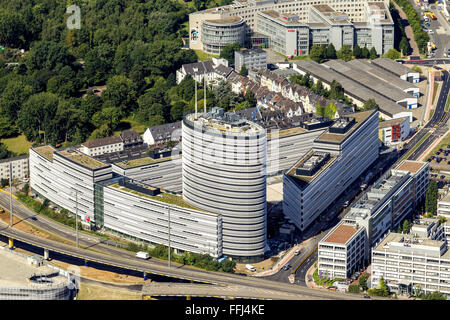 Vue aérienne, Vodafone, Duesseldorf-Heerdt Campus, Düsseldorf, Rhénanie-du-Nord - Westphalie, Allemagne, Europe, vue aérienne, Banque D'Images