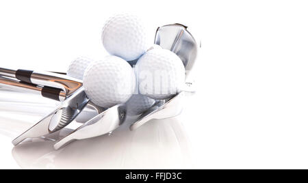 Clubs de Golf et balles Banque D'Images