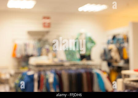 Flou artistique spécialement photo de magasin de vêtements Banque D'Images