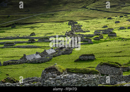 Le village hirta st kilda Banque D'Images