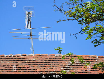 Antenne sur le toit Banque D'Images