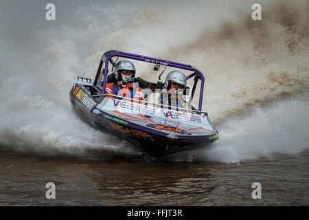 Round 6 de l'analyse prospective  > AQUAEXCEL V8 championnat Superboat à Round Mountain Raceway, Kingscliff, EN IN Banque D'Images