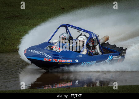 Round 6 de l'analyse prospective  > AQUAEXCEL V8 championnat Superboat à Round Mountain Raceway, Kingscliff, EN IN Banque D'Images