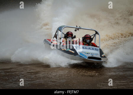 Round 6 de l'analyse prospective  > AQUAEXCEL V8 championnat Superboat à Round Mountain Raceway, Kingscliff, EN IN Banque D'Images