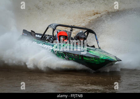 Round 6 de l'analyse prospective  > AQUAEXCEL V8 championnat Superboat à Round Mountain Raceway, Kingscliff, EN IN Banque D'Images