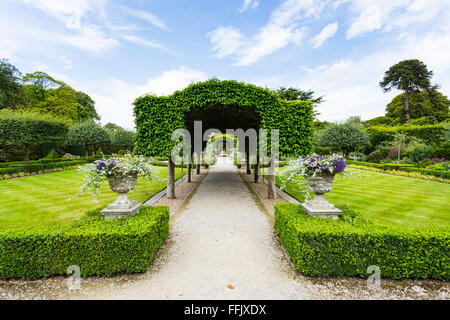 Holker jardins, jardin d'été, Holker Hall Country House près de Cartmel, Cumbria, Angleterre Banque D'Images