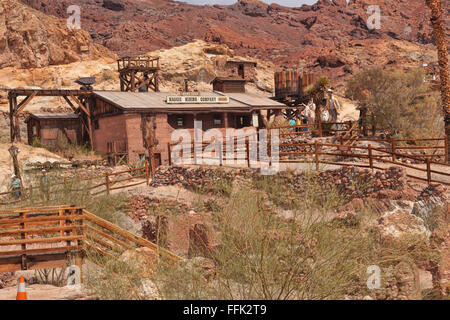 Ville fantôme de Calico Village près de Las Vegas dans le Nevada, États-Unis d'Amérique ; avec l'histoire de l'extraction de l'or 19th siècle jours Banque D'Images