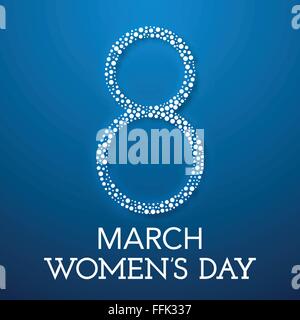 Modèle de conception de la mode. Womens day Illustration de Vecteur