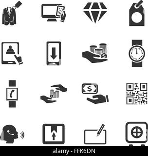 E-commerce icons set Illustration de Vecteur