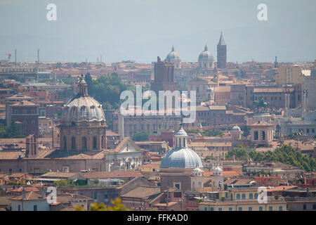 Vue de Rome à partir de Gianicolo Banque D'Images