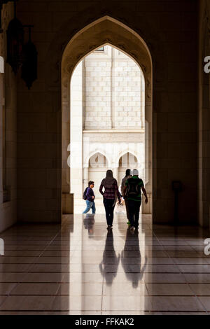 Grande Mosquée Sultan Qaboos, Muscat, Sultanat d'Oman Banque D'Images