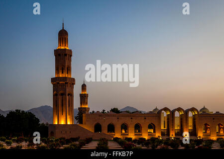 Grande Mosquée Sultan Qaboos, Muscat, Sultanat d'Oman Banque D'Images