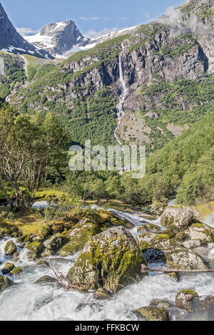 Le Parc National de Jostedalsbreen Norvège Banque D'Images