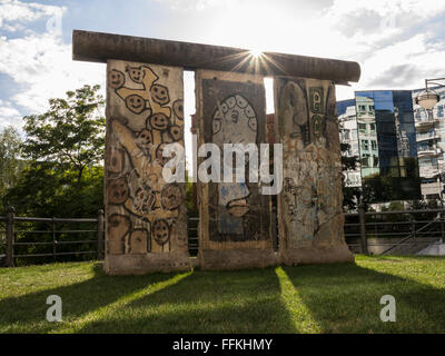 Mur de Berlin à Berlin Moabit (Tiergarten) Banque D'Images