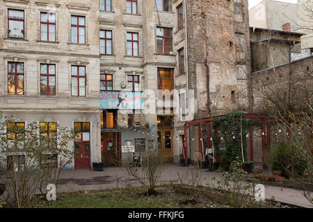 BERLIN, 28 janvier : Le Clarchens Auguststrasse, Ballhaus Berlin Mitte le 28 janvier 2016. Anciennement une salle de bal maintenant une discothèque. Banque D'Images