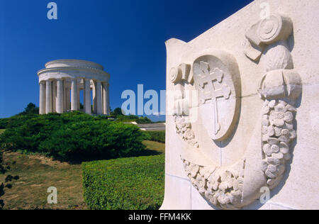 France, Meuse (55), colline de Montsec, mémorial de la première Guerre mondiale aux soldats américains tombés Banque D'Images