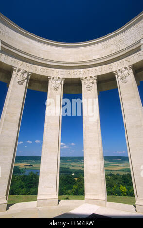 France, Meuse (55), colline de Montsec, mémorial de la première Guerre mondiale aux soldats américains tombés Banque D'Images