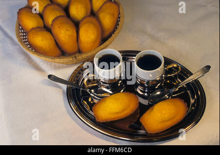 France, Meuse (55), Commercy, célèbres pâtisseries locales de la madeleines Banque D'Images