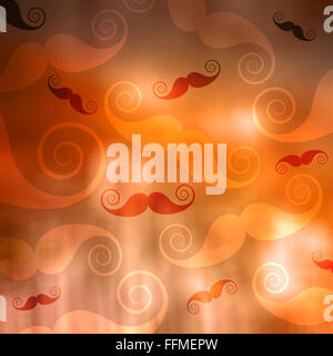 Image composite du logo moustache Banque D'Images