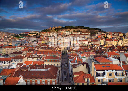 Lisbonne. Image de Lisbonne, au Portugal pendant la golden hour. Banque D'Images