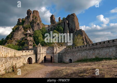 Belogradchik rocks forteresse, Bulgarie, Europe Banque D'Images