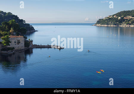 La baie d'Espalmador, Saint Jean Cap Ferrat, Alpes Maritimes, Provence Alpes Cote d'Azur, France, Europe Banque D'Images