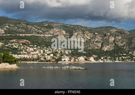 Le port de Saint Jean Cap Ferrat, Alpes Maritimes, French Riviera, Cote Azur, France, Europe. tourisme , Voyage, sunny Banque D'Images