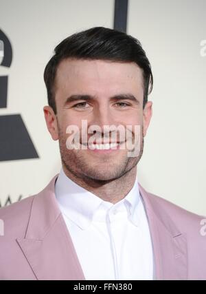 Sam Hunt au hall des arrivées pour 58e cérémonie annuelle de remise des Prix Grammy 2016 - 1 Grammys, Staples Center, Los Angeles, CA, 15 février 2016. Photo par : Charlie Williams/Everett Collection Banque D'Images