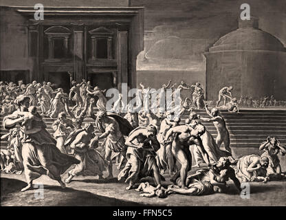 Le Massacre des Innocents - Le massacre des Innoçents Jacques Stella 1596-1657 Français France Banque D'Images